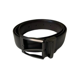 Calvin Klein Men's Reversible Black Brown Leather Belt Size 38-42 Swivel Buckle